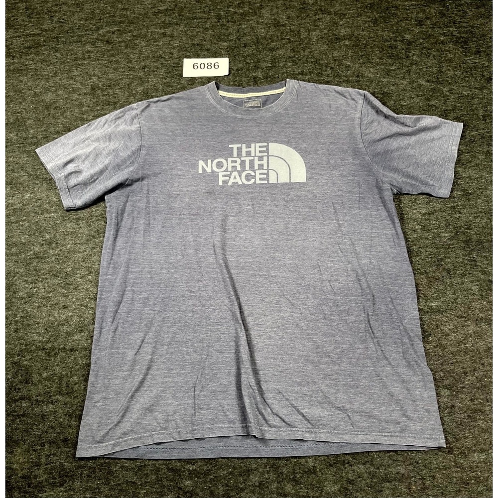 The North Face T Shirt Mens Large Heather Gray Crew Neck Short Sleeve Casual‎